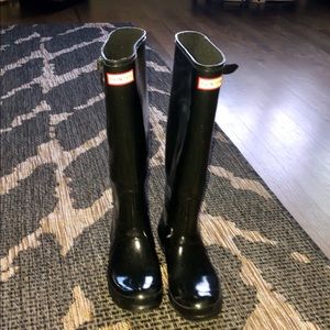 Black Huter Rain Boots